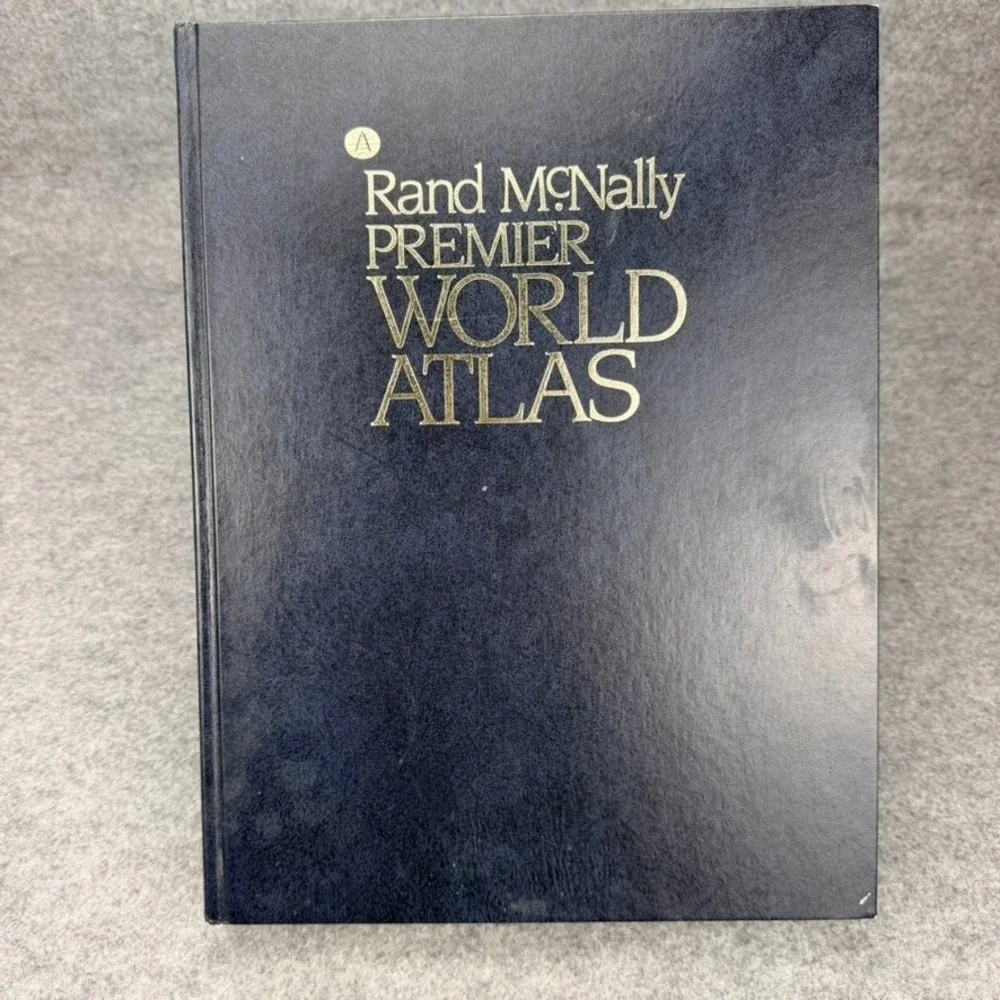 Rand McNally Premier World Atlas 1987 Hardcover Vintage World Maps 528-83400-2